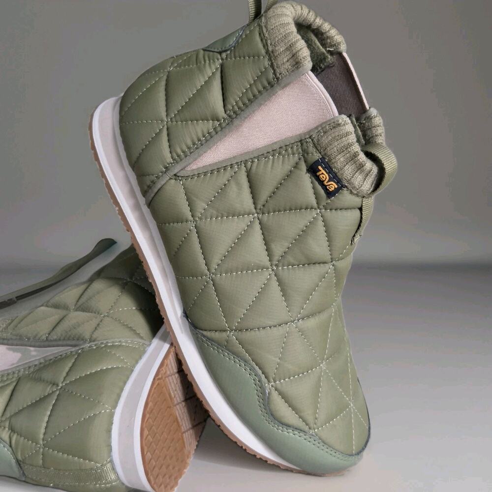 Teva Women's US 8 ReEmber Mid Khaki Slip On Ankle Boots